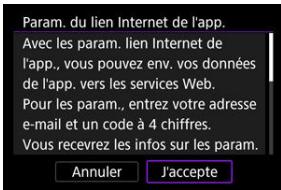 CANON R6 - Sélectionnez [J'accepte]. - 1