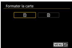 CANON R6 - Sélectionnéz une carte. - 1