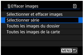 CANON R6 - Sélectionnez [Sélectionner série]. - 1