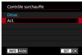 CANON R6 - Contrôle surchauffe - 1