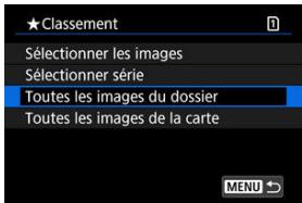 CANON R6 - Attribuez un classement aux images. - 2