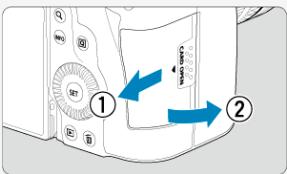 CANON R6 - Insérez la carte (2). - 1