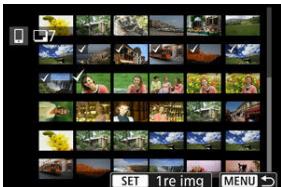 CANON R6 - Spécífiez la série d'images. - 1