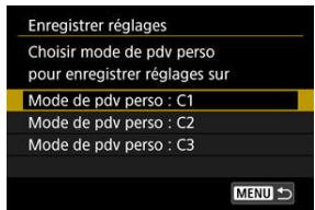 CANON R6 - Enregistrez les éléments souhaits. - 1