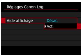 CANON R6 - Aide affichage - 1