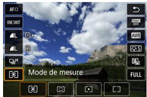 CANON R6 - Sélectionnéz le mode de mesure. - 1