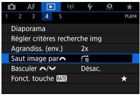 CANON R6 - Sélectionné [▶]: Saut image par [▶]. - 1