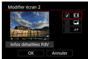 CANON R6 - Modifiez I'ecran. - 1