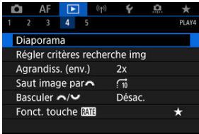 CANON R6 - Sélectionnéz [■]: Diaporama]. - 1
