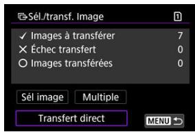 CANON R6 - Sélectionnéz [Transfert direct]. - 1