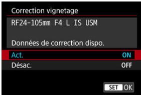 CANON R6 - Sélectionnéz un réglage. - 1