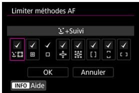 CANON R6 - Limiter méthodes AF☆ - 1