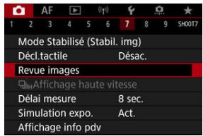 CANON R6 - Sélectionnéz [O: Revue images]. - 1