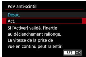 CANON R6 - Sélectionnéz [Act.] - 1