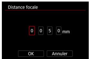 CANON R6 - Réglez la distance fiscale. - 1