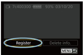 CANON R6 - Sélectionnez [Enregistrer]. - 1