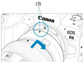 CANON R6 - Fixez la bague d'adaptation sur l'appareil photo. - 1