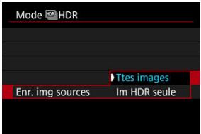CANON R6 - Spécifiez les images à sauvégarder. - 1