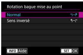 CANON R6 - Rotation bague mise au point - 1