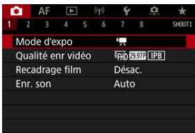 CANON R6 - Enregistrement avec exposition automatique - 2