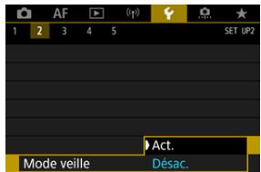 CANON R6 - Sélectionnéz [Act.]. - 1