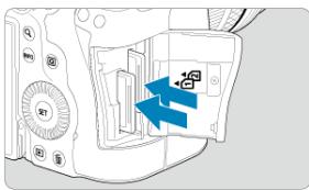 CANON R6 - Retirez la carte. - 1