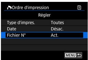 CANON R6 - Quittez le réglage. - 1