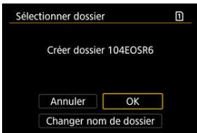 CANON R6 - Sélectionnez [OK]. - 1