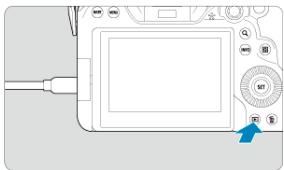 CANON R6 - Appuyez sur la touche < > . - 1