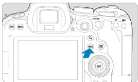 CANON R6 - Appuyez sur la touche < NFO> . - 1