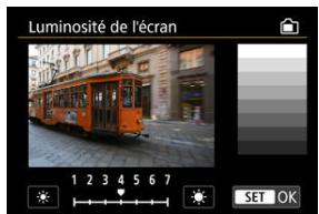 CANON R6 - Effectuez le réglage. - 1