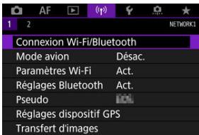 CANON R6 - Sélectionnez [Connexion Wi-Fi/Bluetooth]. - 1