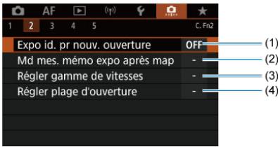 CANON R6 - Fonctions personalisées 2 - 1