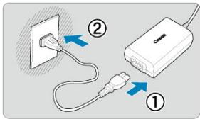 CANON R6 - Chargez la batterie. - 1