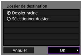 CANON R6 - Spécífiez un dossier cible. - 1