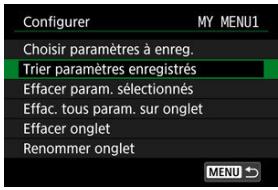 CANON R6 - Enregistrez les éléments souhaits. - 2
