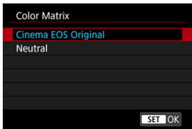 CANON R6 - Color Matrix - 1