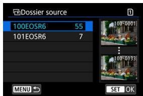 CANON R6 - Sélectionné le dossier. - 1