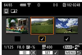 CANON R6 - Sélectionnéz les images à envoyer. - 2