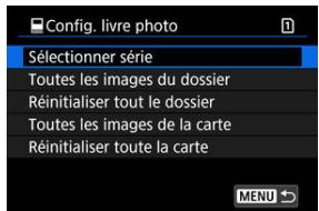 CANON R6 - Sélectionnez [Sélectionner série]. - 1