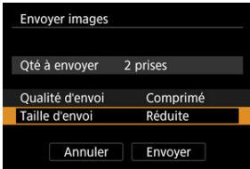 CANON R6 - Sélectionnéz [Taille d'envoi]. - 1