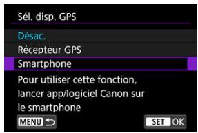 CANON R6 - Précautions à prendre lors de l'utilisation du GP-E2 - 2