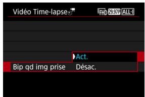 CANON R6 - Reglez [Bip qd img prise]. - 1