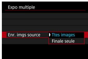 CANON R6 - Spécifiez les images à sauvégarder. - 1