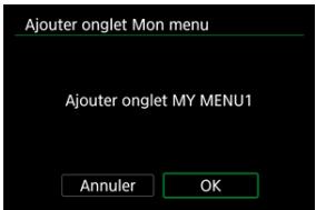 CANON R6 - Sélectionnez [OK]. - 1