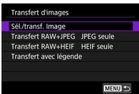 CANON R6 - Sélection des images à transférer - 2