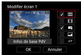 CANON R6 - Modifiez I'ecran. - 1