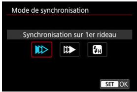CANON R6 - Mode de synchronisation - 1