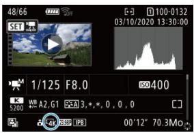 CANON R6 - Sélectionnéz une video 4K. - 1