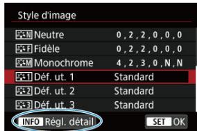 CANON R6 - Sélectionnez [Déf. ut]. - 1